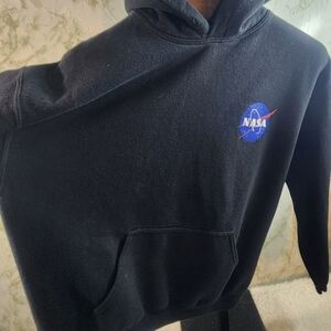 NASA Black Screen Print Hoodie